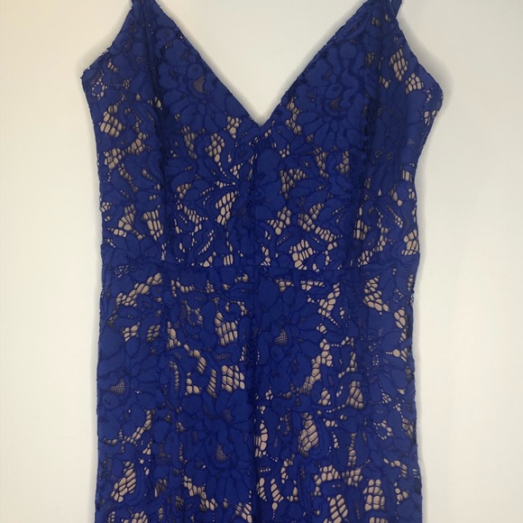 Lulus One Wish Royal Blue Lace Midi Dress XS - Picture 10 of 13